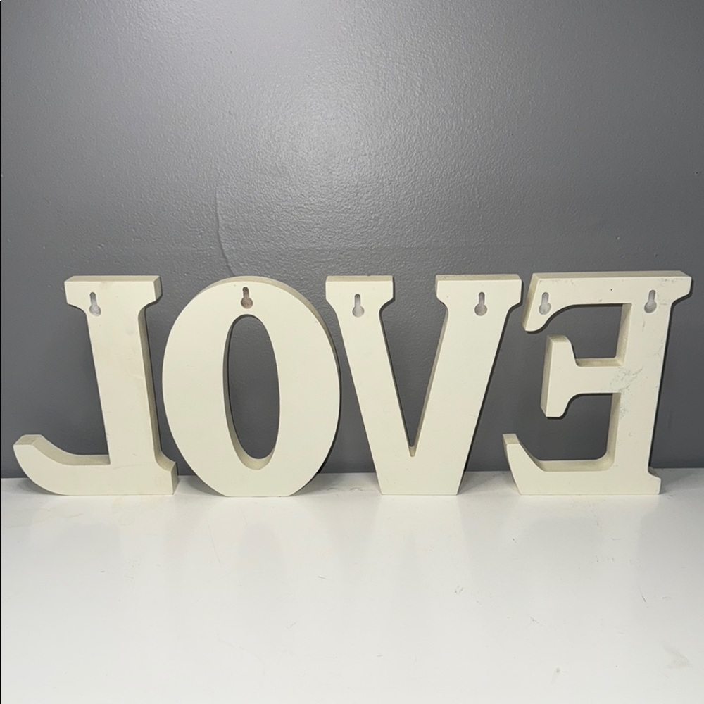 Source Unknown Cream LOVE Wall Decor - Picture 3 of 3